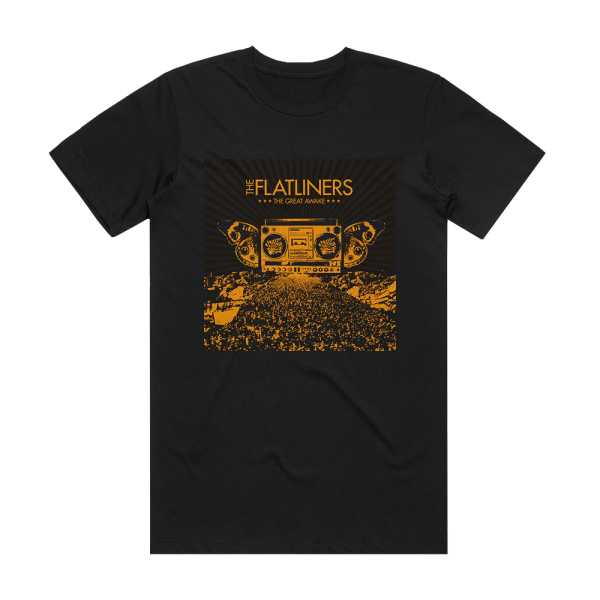 The Flatliners The Great Awake Album Cover T-Shirt Black