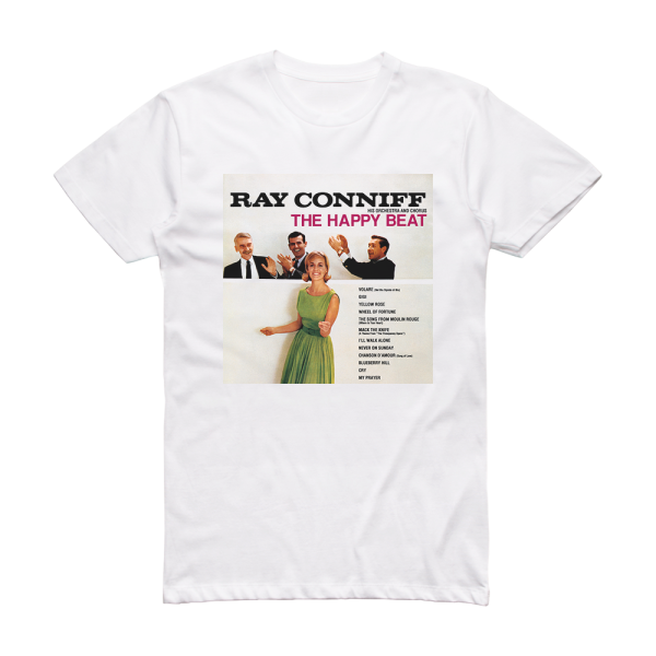 Ray Conniff The Happy Beat Album Cover T-Shirt White