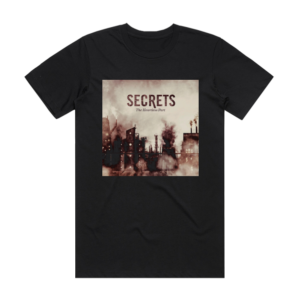 Secrets The Heartless Part Album Cover T-Shirt Black