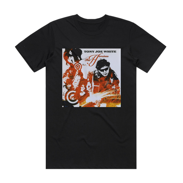 Tony Joe White The Heroines Album Cover T-Shirt Black