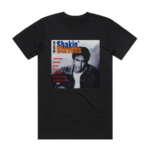 Shakin Stevens The Hits Of Shakin Stevens Volume Ii 1 Album Cover T-Shirt Black