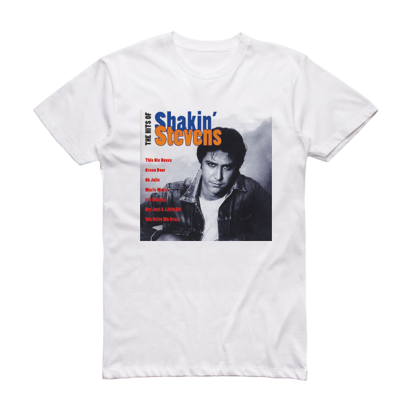 Shakin Stevens The Hits Of Shakin Stevens Volume Ii 1 Album Cover T-Shirt White