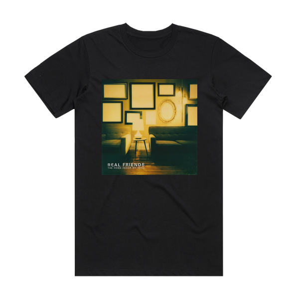 Real Friends The Home Inside My Head Album Cover T-Shirt Black