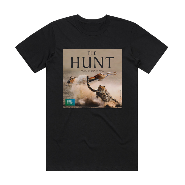 Steven Price The Hunt Album Cover T-Shirt Black