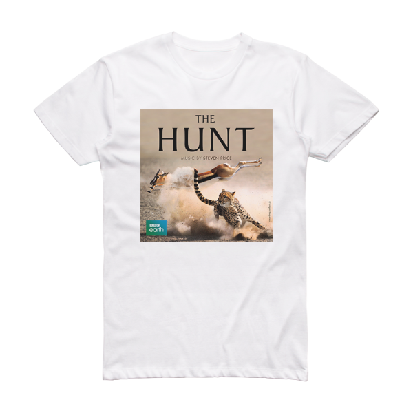 Steven Price The Hunt Album Cover T-Shirt White