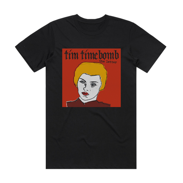 Tim Timebomb The Letter Album Cover T-Shirt Black