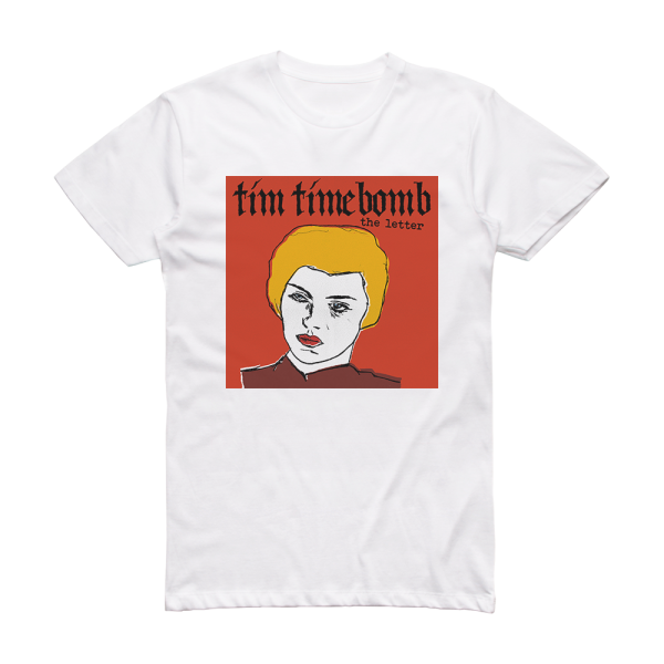 Tim Timebomb The Letter Album Cover T-Shirt White