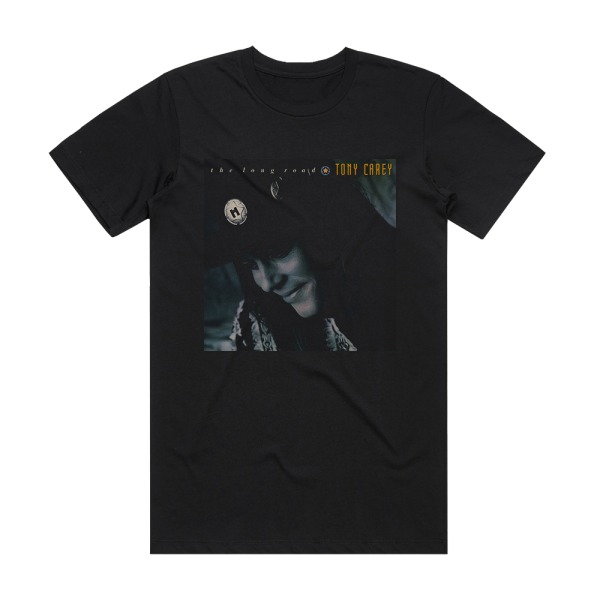 Tony Carey The Long Road Album Cover T-Shirt Black