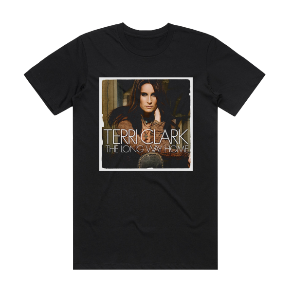 Terri Clark The Long Way Home Album Cover T-Shirt Black