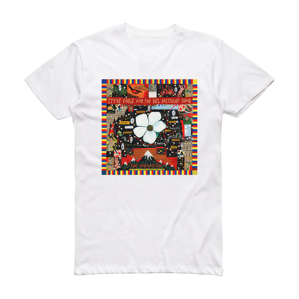 Steve Earle The Mountain Album Cover T-Shirt White – ALBUM COVER T-SHIRTS