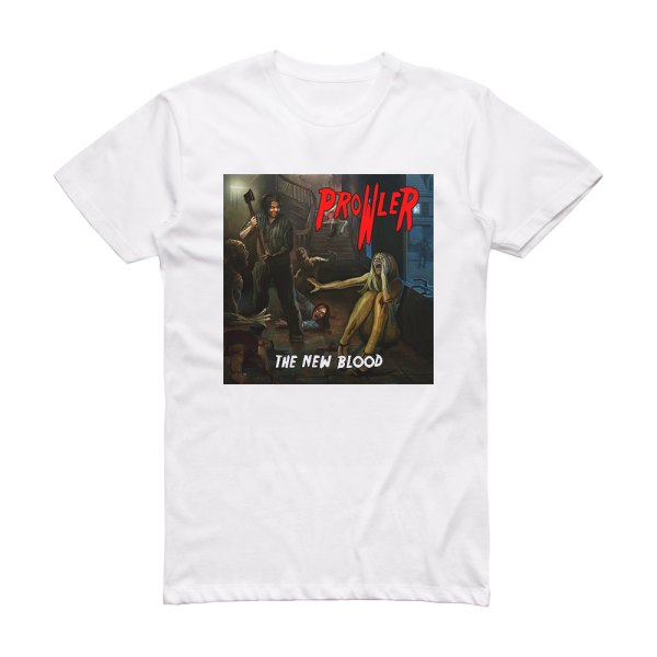 Prowler The New Blood Album Cover T-Shirt White