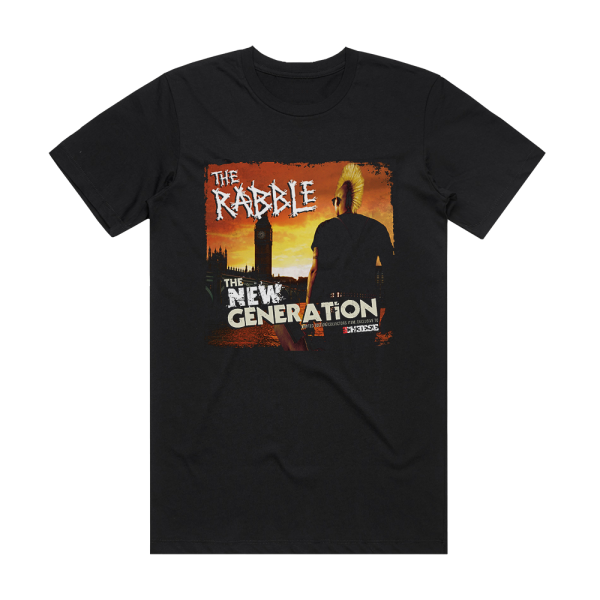 The Rabble The New Generation Album Cover T-Shirt Black
