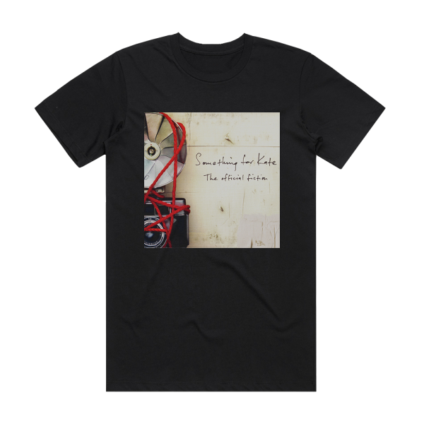 Something for Kate The Official Fiction Album Cover T-Shirt Black