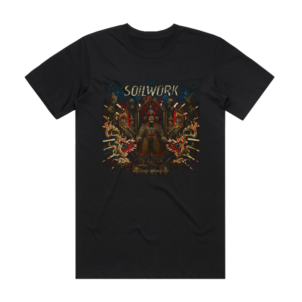 Soilwork The Panic Broadcast Album Cover T-Shirt Black