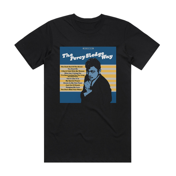 Percy Sledge The Percy Sledge Way Album Cover T-Shirt Black