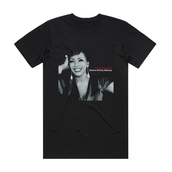 Shirley Bassey The Performance Album Cover T-Shirt Black