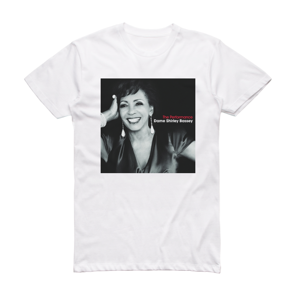 Shirley Bassey The Performance Album Cover T-Shirt White