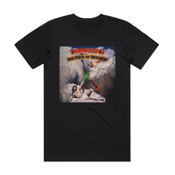 Tenacious D The Pick Of Destiny Album Cover T-Shirt Black