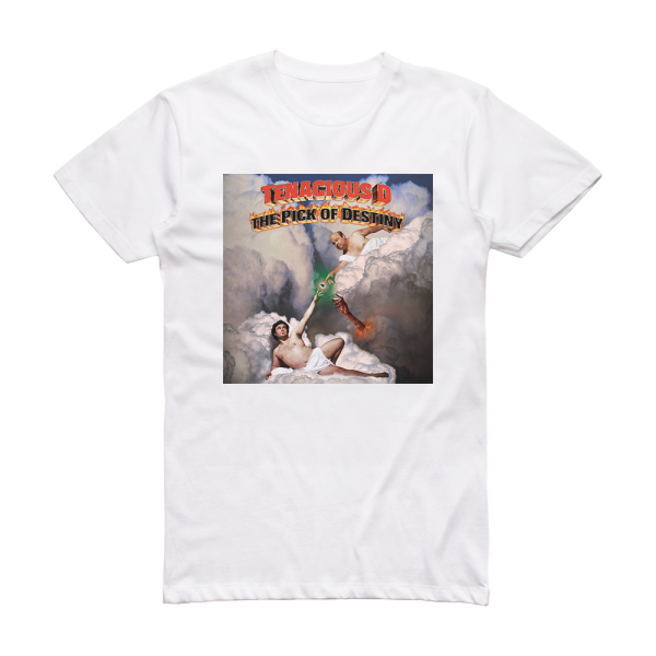 Tenacious D The Pick Of Destiny Album Cover T-Shirt White