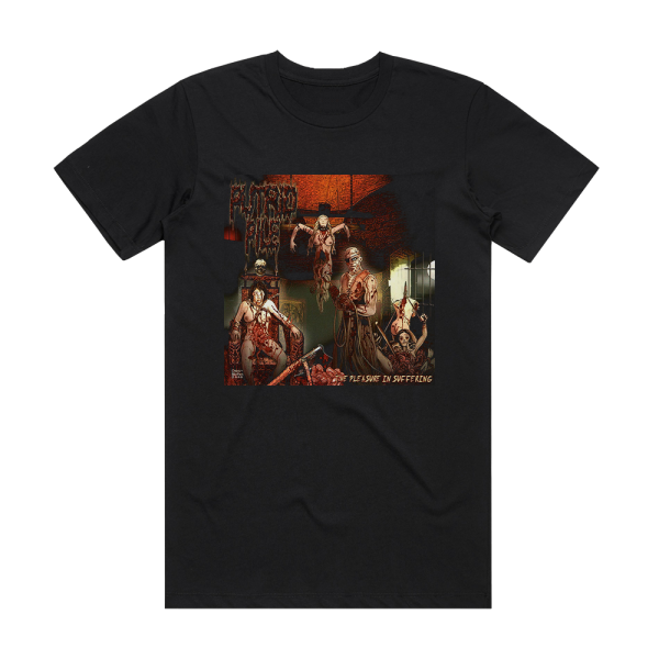 Putrid Pile The Pleasure In Suffering Album Cover T-Shirt Black