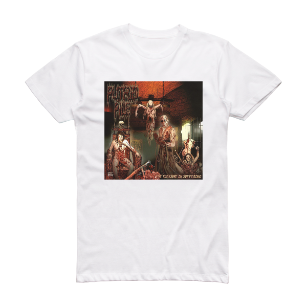 Putrid Pile The Pleasure In Suffering Album Cover T-Shirt White