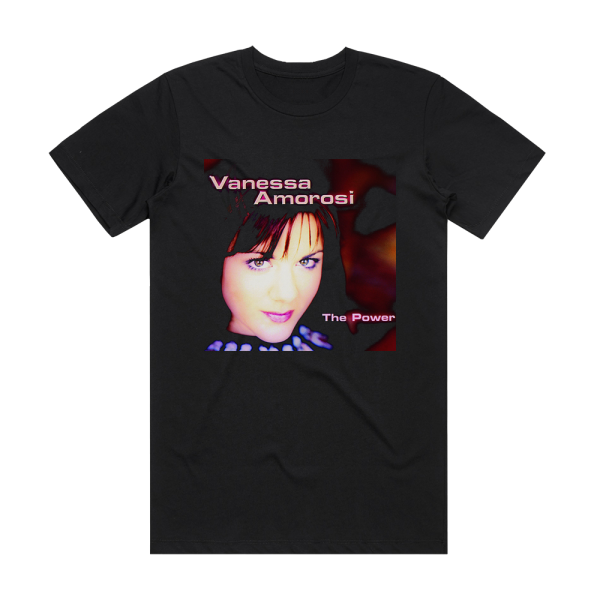 Vanessa Amorosi The Power Album Cover T-Shirt Black