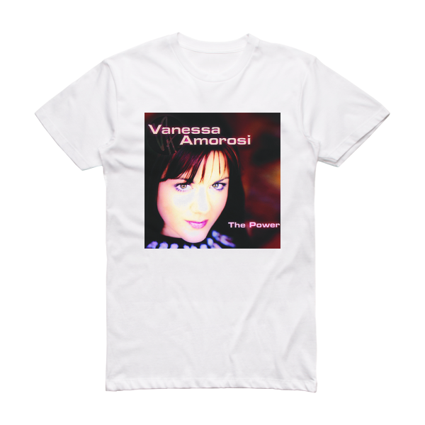 Vanessa Amorosi The Power Album Cover T-Shirt White