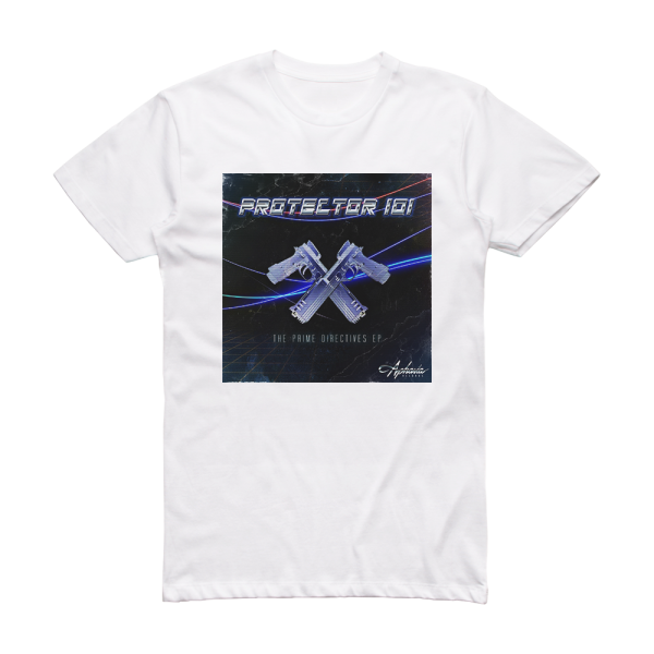 Protector 101 The Prime Directives Album Cover T-Shirt White