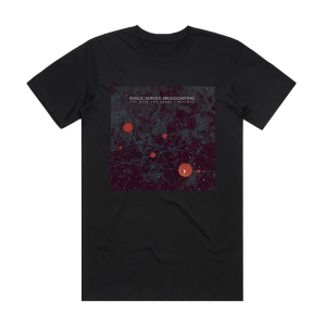 Public Service Broadcasting The Race For Space Remixes Album Cover T-Shirt Black