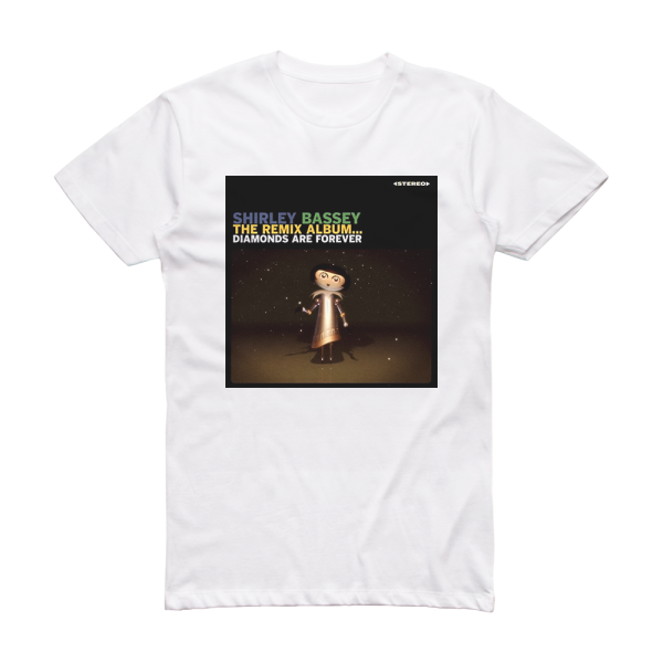 Shirley Bassey The Remix Album Diamonds Are Forever 2 Album Cover T-Shirt White