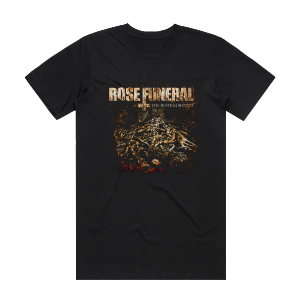 Rose Funeral The Resting Sonata Album Cover T-Shirt Black