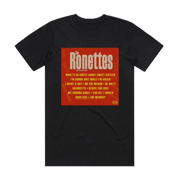 The Ronettes The Ronettes Featuring Veronica Album Cover T-Shirt Black