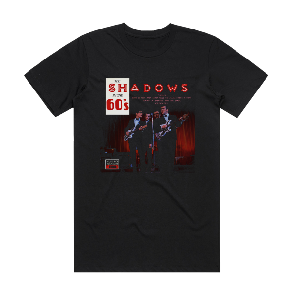 The Shadows The Shadows In The 60S Album Cover T-Shirt Black