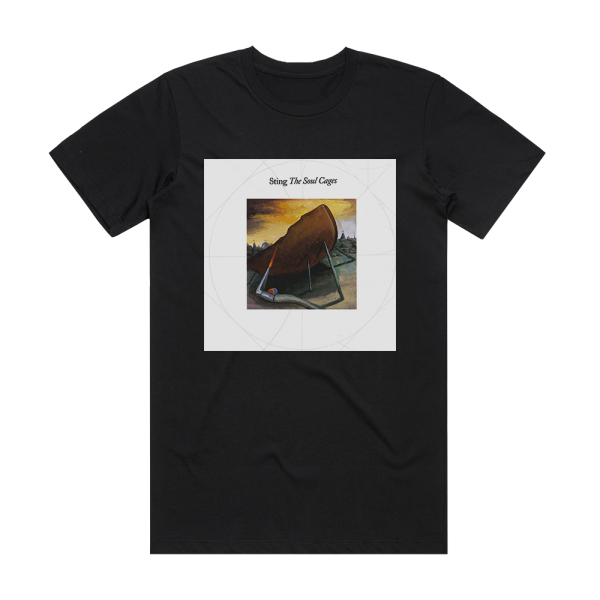 Sting The Soul Cages Album Cover T-Shirt Black