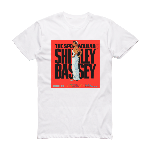 Shirley Bassey The Spectacular Shirley Bassey Album Cover T-Shirt White