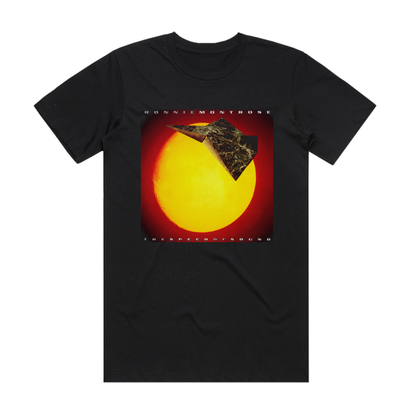 Ronnie Montrose The Speed Of Sound Album Cover T-Shirt Black