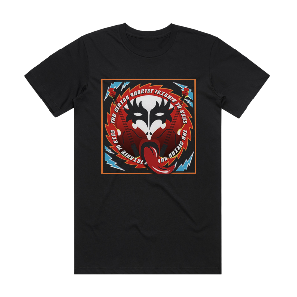 Vitamin String Quartet The String Quartet Tribute To Kiss Album Cover T-Shirt Black