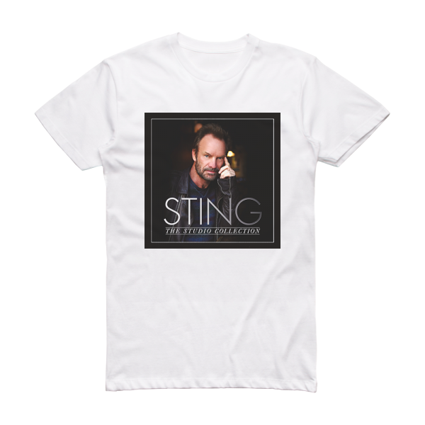 Sting The Studio Collection Album Cover T-Shirt White