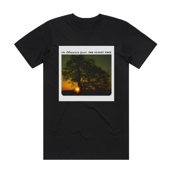 The Mountain Goats The Sunset Tree Album Cover T-Shirt Black