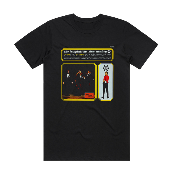 The Temptations The Temptations Sing Smokey Album Cover T-Shirt Black