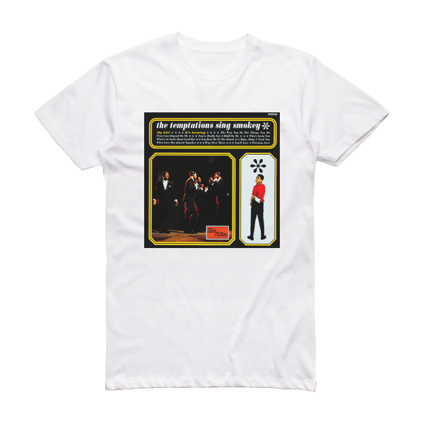 The Temptations The Temptations Sing Smokey Album Cover T-Shirt White