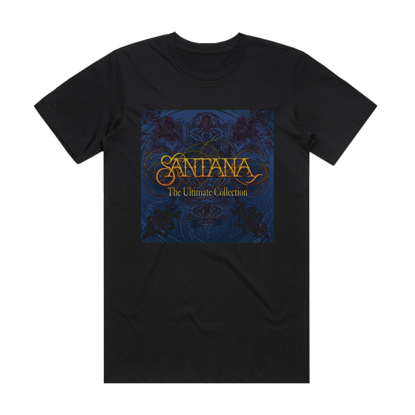 Santana The Ultimate Collection 1 Album Cover T-Shirt Black