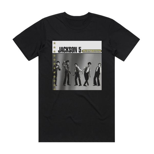 The Jackson 5 The Ultimate Collection Album Cover T-Shirt Black