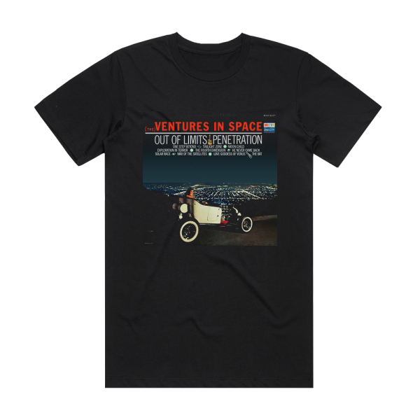 The Ventures The Ventures In Space Album Cover T-Shirt Black