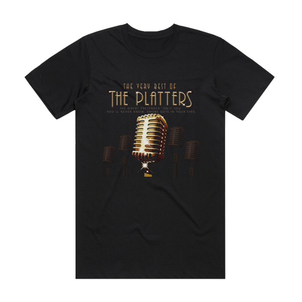 The Platters The Very Best Of Album Cover T-Shirt Black