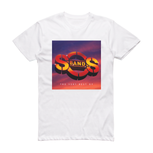 The S O S Band The Very Best Of Album Cover T-Shirt White