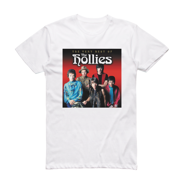 The Hollies The Very Best Of The Hollies Album Cover T-Shirt White