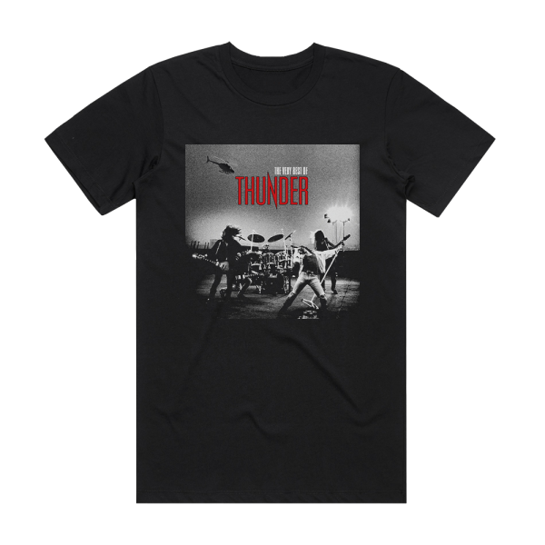 Thunder The Very Best Of Thunder Album Cover T-Shirt Black