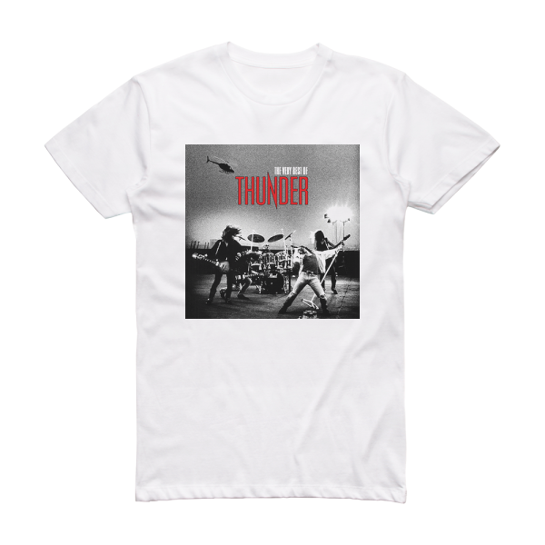 Thunder The Very Best Of Thunder Album Cover T-Shirt White