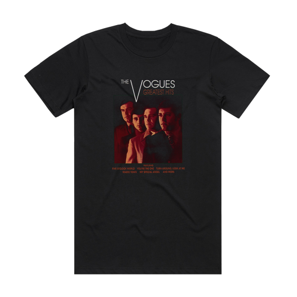 The Vogues The Vogues Greatest Hits Album Cover T-Shirt Black